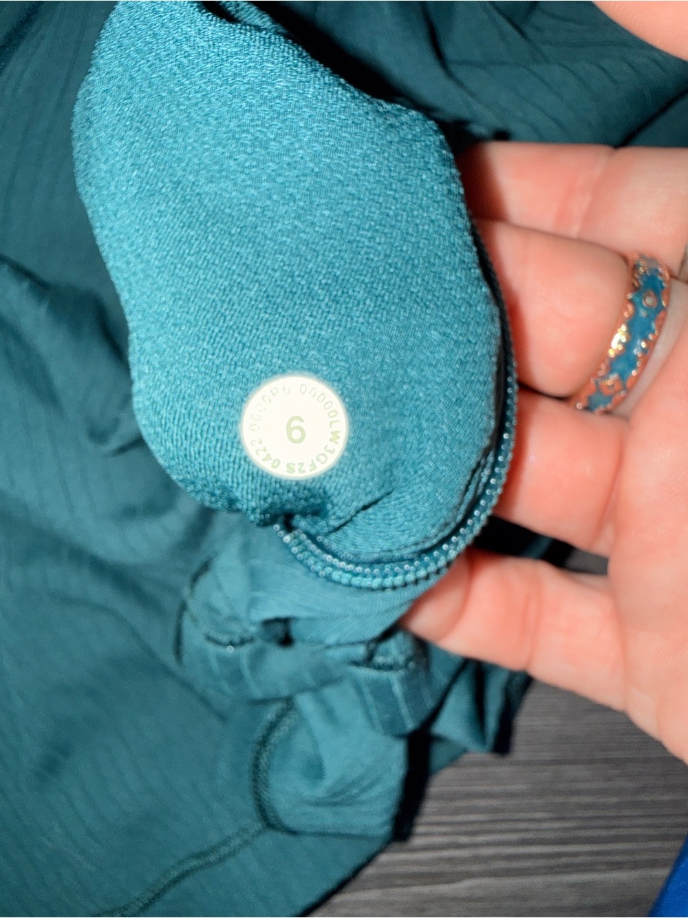 Lululemon Its Rulu Run Ribbed Cropped Half Zip - Picture 6 of 6